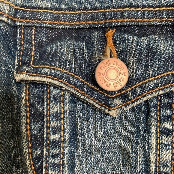 OLD NAVY Trucker Denim Jacket Button Down Blue Womens Medium - Picture 9 of 14